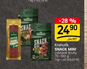Krahulík snack mini