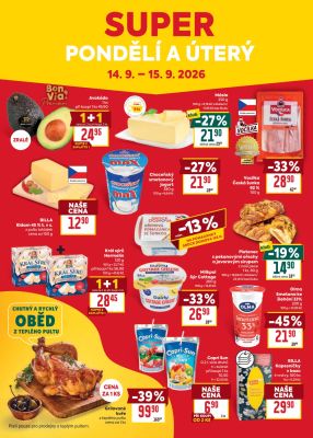 aktuální leták BILLA 9.9.2026-15.9.2026