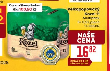 Velkopopovický Kozel 11 Multipack