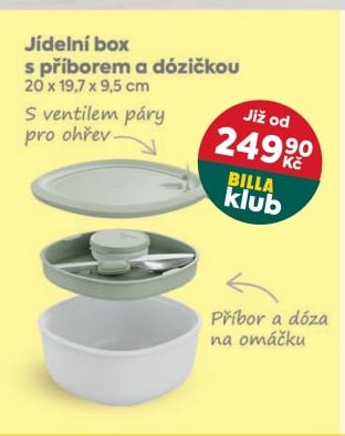 Jídelní box s příborem a dózičkou