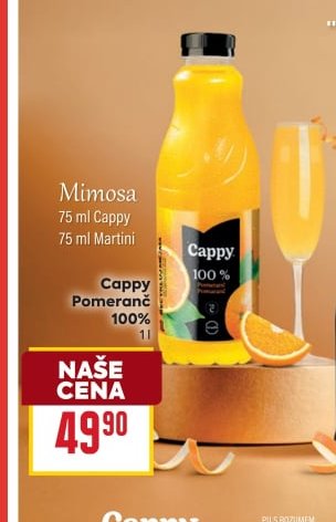 Cappy Pomeranč 100% 1 l