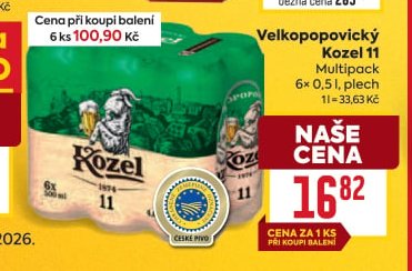Velkopopovický Kozel 11 Multipack
