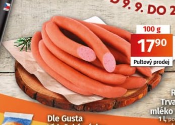 Dle Gusta Vídeňské párky