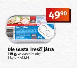 Dle Gusta Tresčí játra