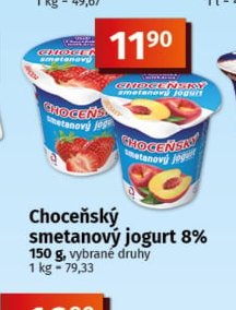 Choceňský smetanový jogurt 8%