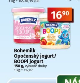Bohemilk Opočenský jogurt / BOOPI jogurt