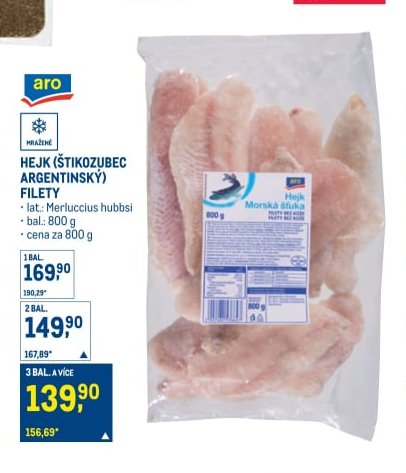 Hejk (štikozubec argentinský) filety