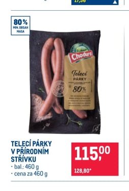 Telecí párky v přírodním střívku