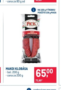 Makoi klobása