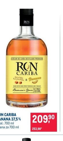 RON CARIBA BANANA 37,5%