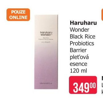Haruharu Wonder Black Rice Probiotics Barrier pleťová esence 120 ml