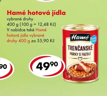 Hamé hotová jídla