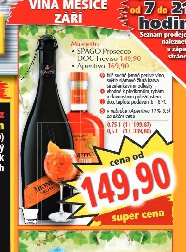 Mionetto Prosecco DOC Treviso 0,75 l