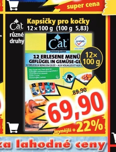 Kapsičky pro kočky 12 x 100 g