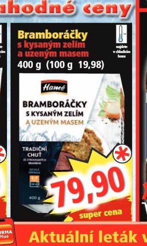 Bramboráčky s kusaným zelím a uzeným masem 400 g