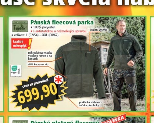 Pánská fleecová parka