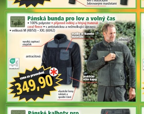 Pánská bunda pro lov a volný čas