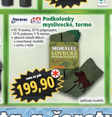 Podkolenky myslivecké, termo