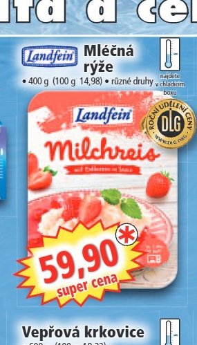 Mléčná rýže Landfein