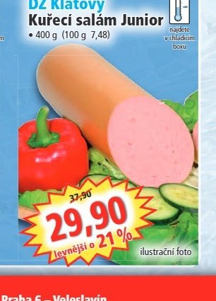 DZ Klatovy Kuřecí salám Junior