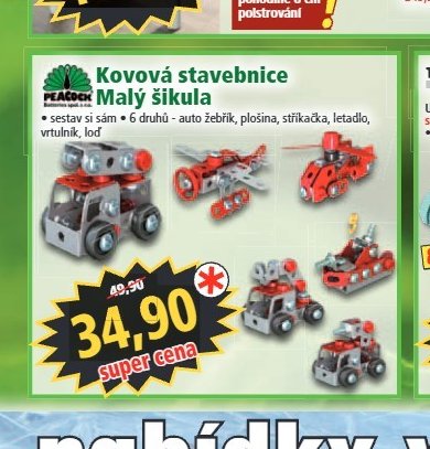 Kovová stavebnice Malý šikula