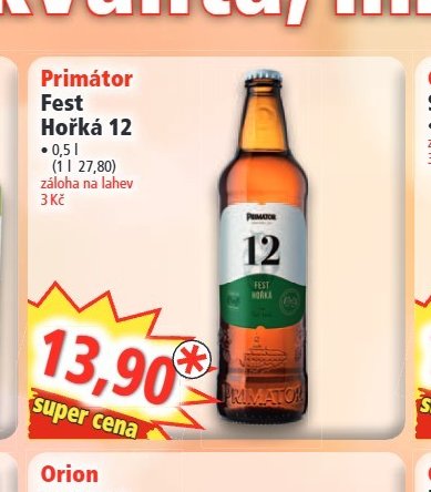 Primátor Fest Hořká 12
