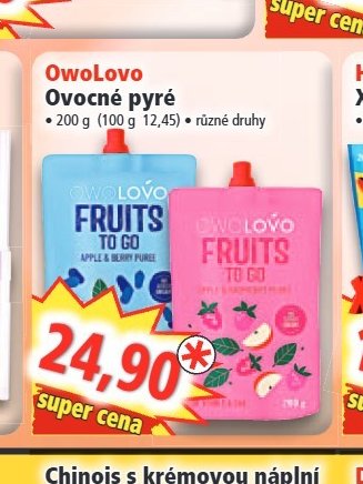 OwoLovo Ovocné pyré