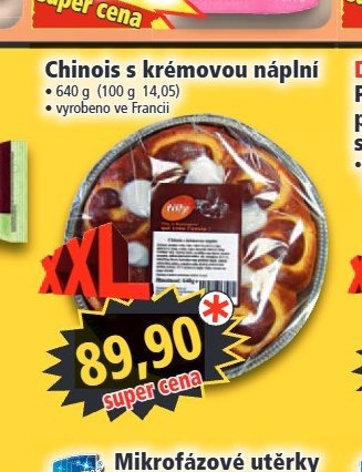 Chinois s krémovou náplní