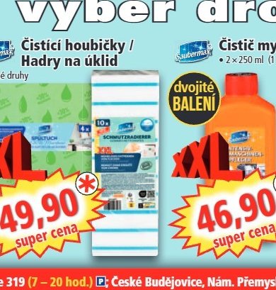 Čistící houbičky / hadry na úklid