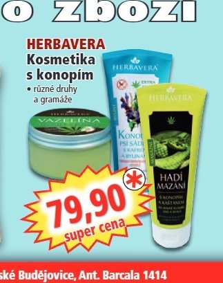 HERBAVERA kosmetika s konopím