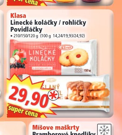 Klasa Linecké koláčky / rohlíčky / Povidláčky