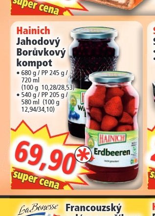 Hainich Jahodový Borůvkový kompot