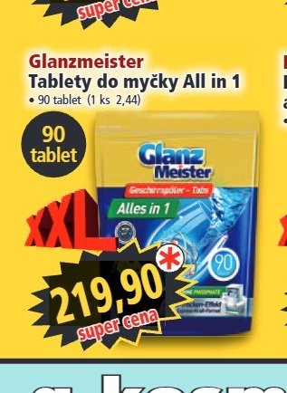 Glanzmeister Tablety do myčky All in 1
