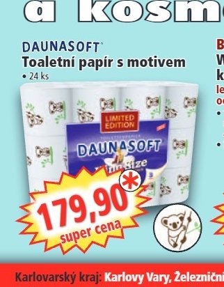 DAUNASOFT Toaletní papír s motivem