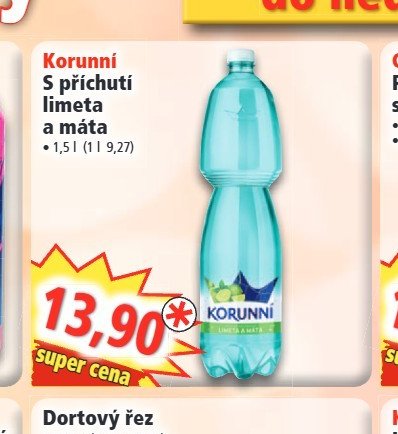 Korunní S příchutí limeta a máta