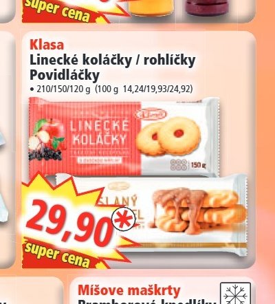 Klasa Linecké koláčky / rohlíčky Povídlačky