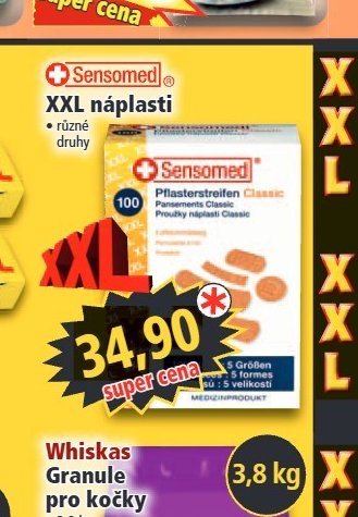 Sensomed XXL náplasti