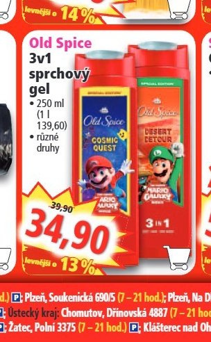 Old Spice 3v1 sprchový gel