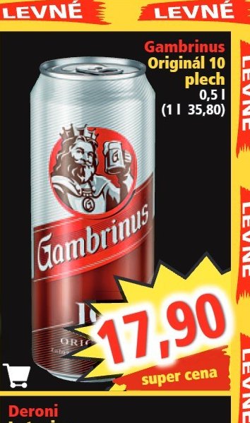 Gambrinus Originál 10 plech
