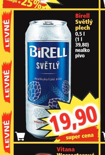 Birell Světlý plech