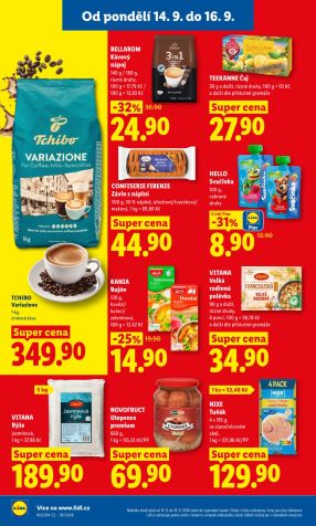 aktuální leták Lidl 14.9.2026-16.9.2026