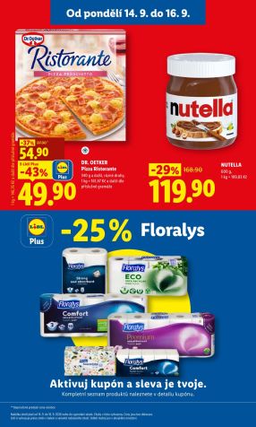 aktuální leták Lidl 14.9.2026-16.9.2026