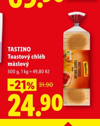 TASTINO Toastový chléb máslový