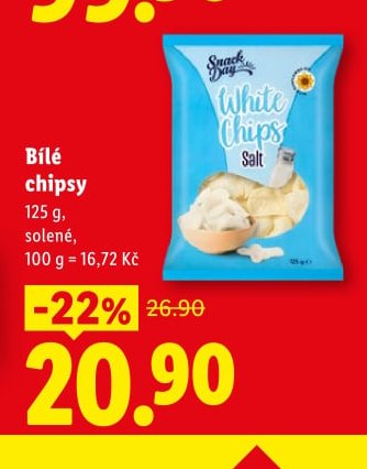 Bílé chipsy