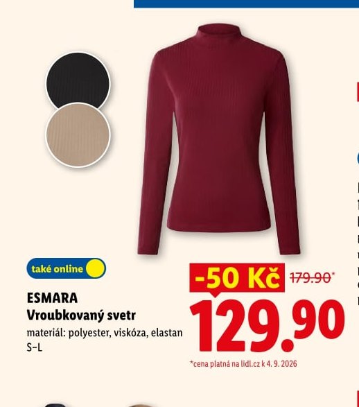 ESMARA Vroubkovaný svetr