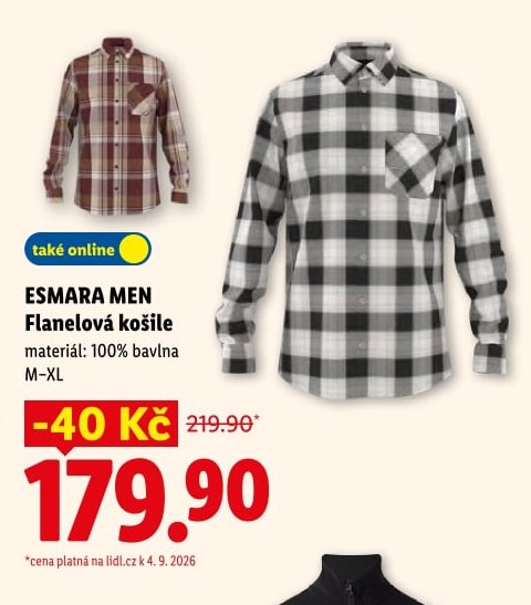 ESMARA MEN Flanelová košile
