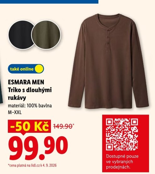 ESMARA MEN Triko s dlouhými rukávy
