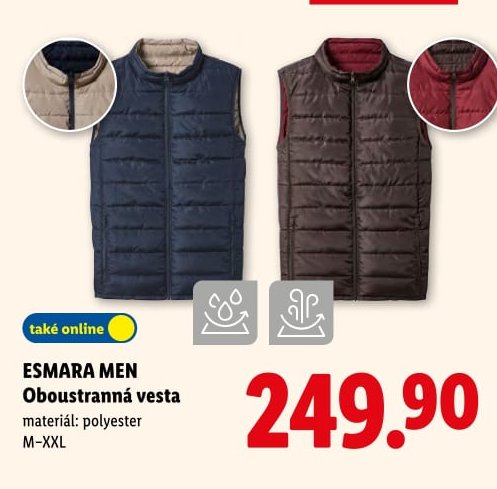 ESMARA MEN Oboustranná vesta