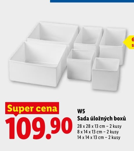 W5 Sada úložných boxů