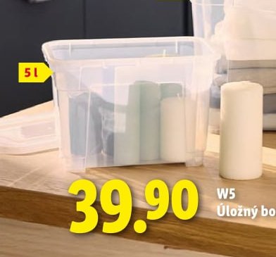 W5 Úložný box s víkem 5l
